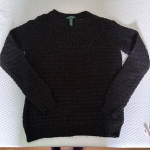 Ralph Lauren Black Knit Sweater